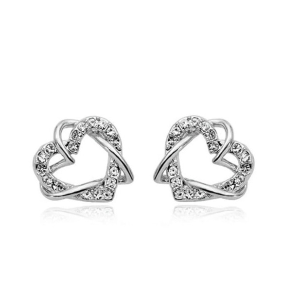 Heart Stud Earring & Dainty Necklace Set - Picture 3 of 3